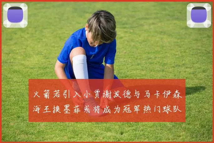 火箭若引入小贾谢泼德与马卡伊森海王换墨菲或将成为冠军热门球队